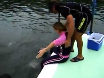 Дельфин насилует девушку! видео прикол мега приколы ржака жесть