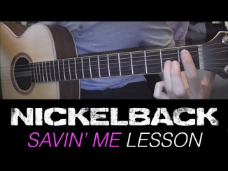 Savin' Me - Nickelback - GUITAR LESSON (acoustic) EASY!