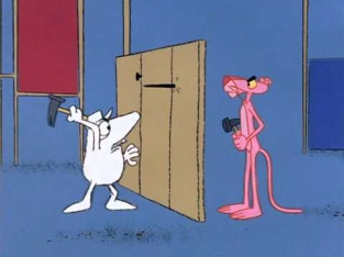 The Pink Panther in "The Pink Blueprint"