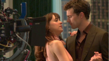 On the set of 50 SHADES OF GREY (Making-Of)