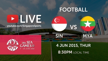 Football Singapore vs Myanmar 4 Jun (Jalan Besar Stadium) | 28th SEA Games Singapore 2015