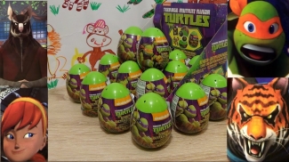 Teenage Mutant NinjaTurtles 2 Nickelodeon Kinder Surprise Eggs
