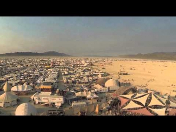 UAV or Drone's Eye View of Burning Man 2013