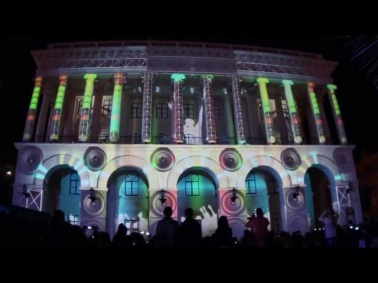 Проекционное 3D шоу Lay's в Киеве на День Независимости