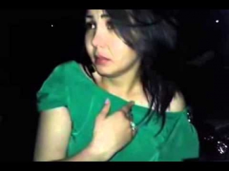 Пьяная девушка за рулем Кыргызстан