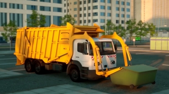Чистоплотный Гоша мусоровоз. Герои нашего города. Мультфильмы про машинки.