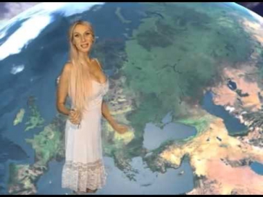 Ведущая прогноза погоды на челябинском телевидении Лариса Сладкова