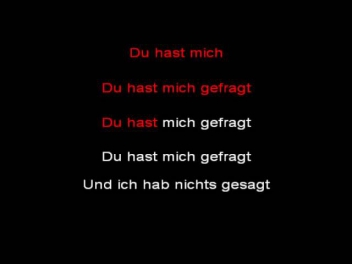 Rammstein - Du Hast (instrumental with lyrics)