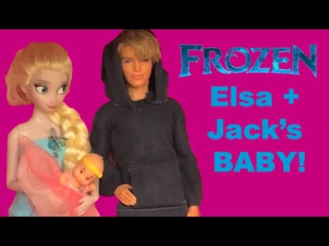 Frozen Elsa Pregnant w/ Jack's Baby - Anna and Elsa Dolls Videos - Disney Frozen Videos - NEW