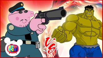 Peppa Pig vs Hulk / Peppa Pig Crying / Fighting Police vs Hulk