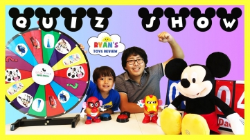 DISNEY QUIZ CHALLENGE Family Fun for Kids Disney Pixar Cars Mickey Mouse Mr Potato Head Toys