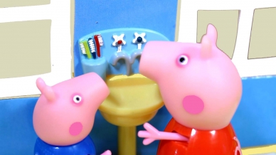 Peppa Pig Свинка Пеппа. Мультфильм для детей из игрушек.