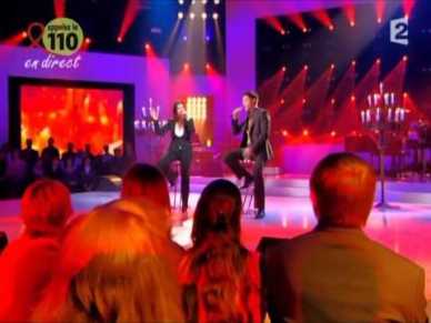Laura Pausini & Vincent Niclot à Stars Contre le Sida : In Assenza Di Te
