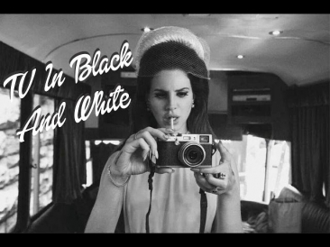 Lana Del Rey - TV in black & white ( Lyric Video)
