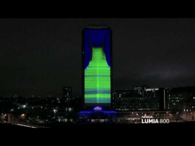 deadmau5 lights up London with amazing 4D projection - NOKIA Lumia Live