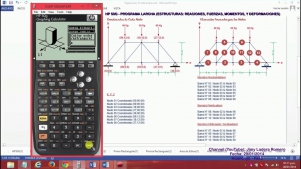 Calculadora HP 50G - Aplicacion del Programa LARCH (Estructuras)