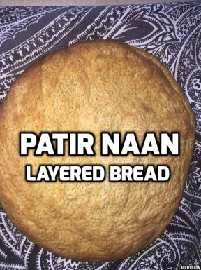 Uzbek Patir Non (Naan) Layered Bread In the Oven Video Recipe (No Yeast)