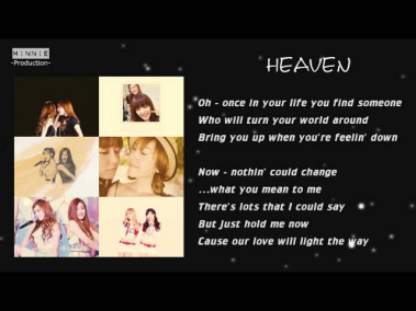 [Lyrics] Heaven - Jeti (Jessica & Tiffany) Girls' Generation / SNSD