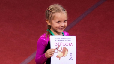 Моя сестра - первая ! Соревнования Klokánkova kapsa 2014, спортивная гимнастика.