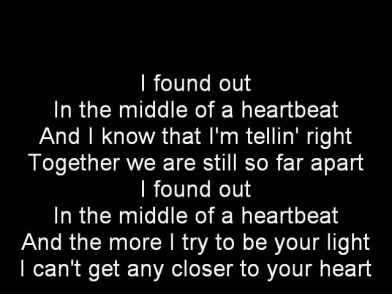 Helloween-In The Middle Of A Heartbeat Lyrics