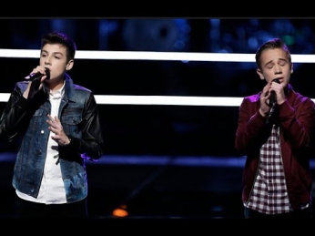 The Voice 2014 Battle Rounds (USA) : Justin Johnes vs. Tanner Linford (HD)