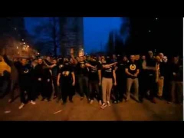 Football hooligans: Spartak Moscow and Metalist Kharkiv (Sekta82) футбольные хулиганы