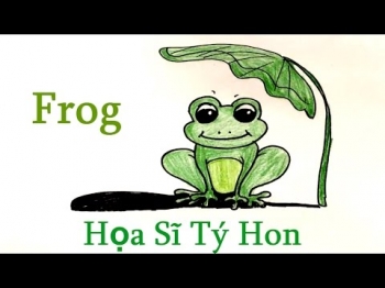 Cách Vẽ chú ếch nhé| How to draw a frog | Họa Sĩ Tý Hon