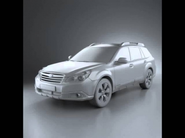 3D Model of Subaru Outback US 2011