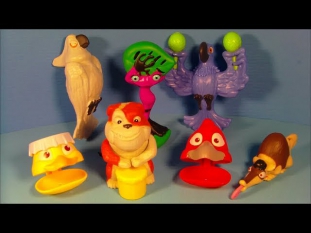 2014 BLUE SKY'S RIO 2 SET OF 6 BURGER KING KID'S MEAL MOVIE TOY'S VIDEO REVIEW