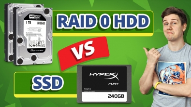 ГИК-ПОРНО! часть 1 ➔ Что Лучше, 2 Жестких Диска в RAID 0 или SSD? Что такое RAID 0 и RAID 1?