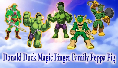 Hulk Magic Finger Family Peppa Pig \ Nursery Rhymes For Children \ Kids Songs