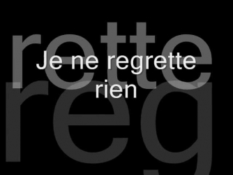 Je Ne Regrette Rien - Cinema Bizarre (Lyrics)