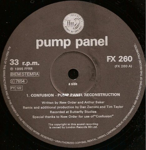 Confusion (Pump Panel Mix) New Order