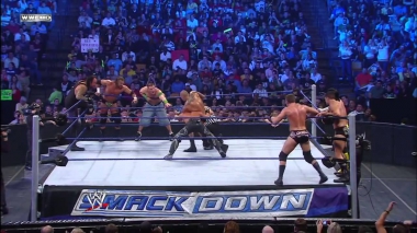 WWE SmackDown. Undertaker, Джон Сина и DX против СМ ПАНК, Рэнди Ортон и Legacy