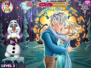 Frozen Elsa Kissing Jack Frost (Холодное сердце: Эльза и Джек Фрост целуются) - прохождение игры
