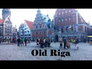 Латвия Рига старый город. (обзорное видео)