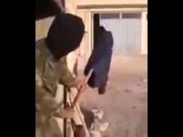 SYRIA UZBEK MUJAHIDEEN (ISIS) MAKIN FUN WITH ASSAD SNIPER