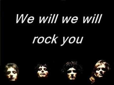 Queen - We Will Rock You Karaoke (Real Queen Music)