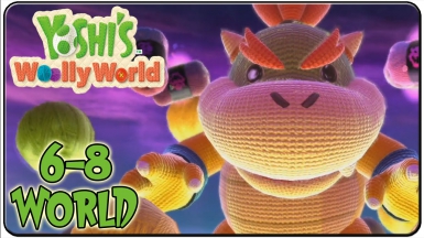 Yoshi's Woolly World 100% Walkthrough World 6-8 King Bowser's Castle