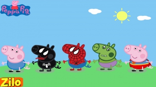 Coloring Book #3 - Peppa Pig Spiderman | Coloring With Peppa SuperPig Venom vs Hulk | Zilo TV