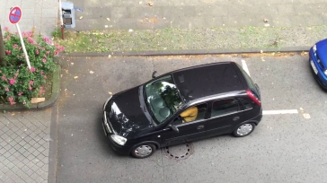 Frau am Steuer - Woman can't drive - Parking disaster in Dortmund