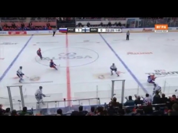 Хоккей. Евротур. (Россия vs Финляндия) 1-й период.