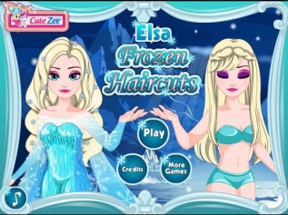 Игра Холодное Сердце: Прически Эльзы (Elsa Frozen Haircuts Game)