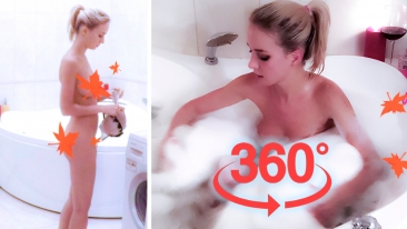 Sexy Girl 360 Видео - Принимая Идеальная ванна - VR Oculus Rift виртуальной реальности