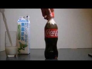 Кока-кола и молоко, ЭКСПЕРИМЕНТ!!! (Coca-Cola and milk)
