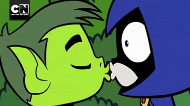 Beast Boy Kisses Raven I Teen Titans Go! I Cartoon Network