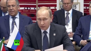 Владимир Путин встречается с лидерами БРИКС в узком составе