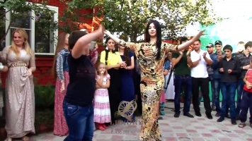 Very Beautiful girl dances the Lezginka