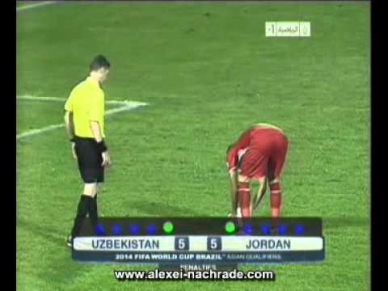Uzbekistan vs Jordan 10 09 2013 Penalty Shoot Out