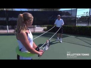 'Two Handed Backhand Problem with a Closed Stance' IMG Academy Bollettieri tennis
